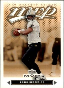 #163 Aaron Brooks - New Orleans Saints - 2003 Upper Deck MVP Football