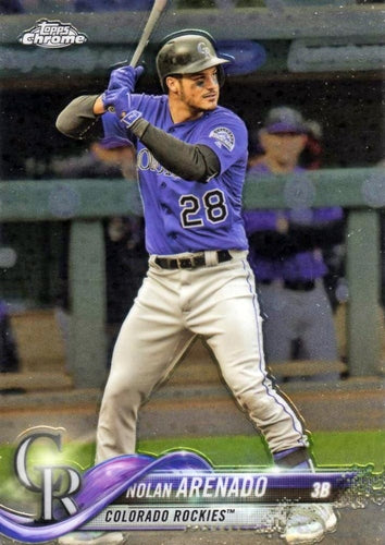 #163 Nolan Arenado - Colorado Rockies - 2018 Topps Chrome Baseball