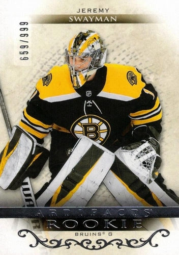 #163 Jeremy Swayman - Boston Bruins - 2021-22 Upper Deck Artifacts Hockey