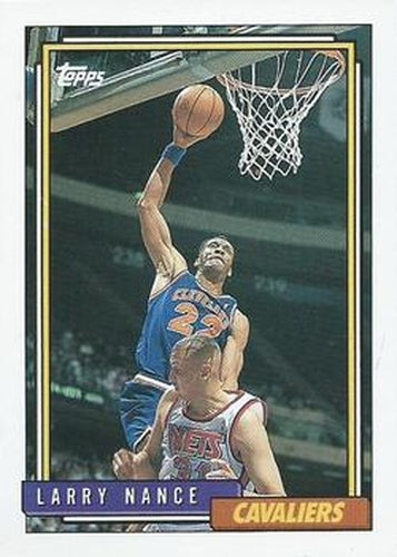 #163 Larry Nance - Cleveland Cavaliers - 1992-93 Topps Basketball