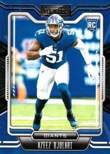 #163 Azeez Ojulari - New York Giants - 2021 Panini Playbook Football