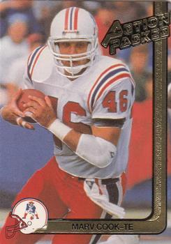 #163 Marv Cook - New England Patriots - 1991 Action Packed Football