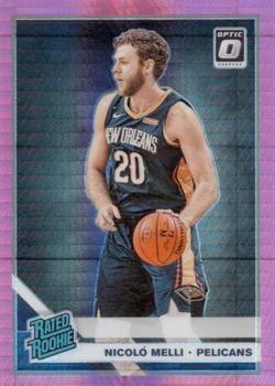 #163 Nicolo Melli - New Orleans Pelicans - 2019-20 Donruss Optic - Hyper Pink Basketball