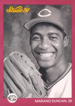 #164 Mariano Duncan - Cincinnati Reds - 1991 Studio Baseball