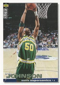 #164 Ervin Johnson - Seattle SuperSonics - 1995-96 Collector's Choice Basketball