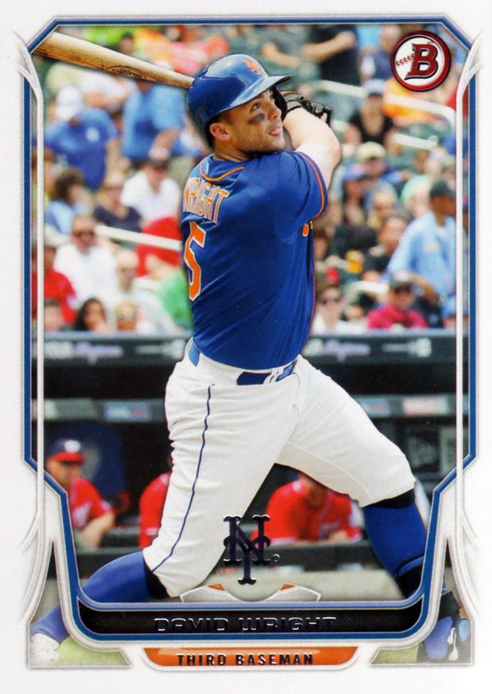 #164 David Wright - New York Mets - 2014 Bowman Baseball