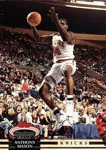 #164 Anthony Mason - New York Knicks - 1992-93 Stadium Club Basketball