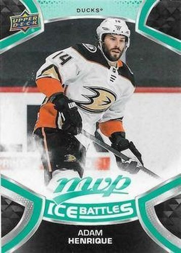 #164 Adam Henrique - Anaheim Ducks - 2021-22 Upper Deck MVP - Ice Battles Hockey