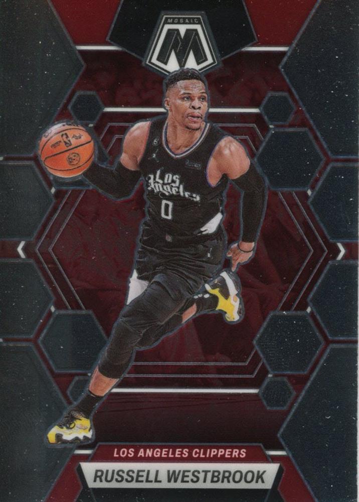 #164 Russell Westbrook - Los Angeles Clippers - 2022-23 Panini Mosaic Basketball