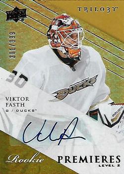 #165 Viktor Fasth - Anaheim Ducks - 2013-14 Upper Deck Trilogy Hockey