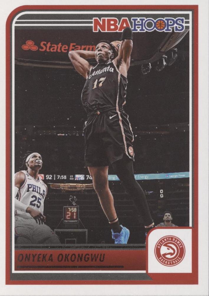 #165 Onyeka Okongwu - Atlanta Hawks - 2023-24 Hoops Basketball