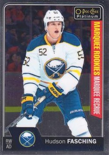 #165 Hudson Fasching - Buffalo Sabres - 2016-17 O-Pee-Chee Platinum Hockey