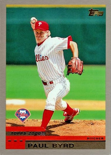 #166 Paul Byrd - Philadelphia Phillies - 2000 Topps Baseball