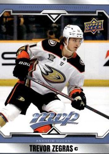 #166 Trevor Zegras - Anaheim Ducks - 2024-25 Upper Deck MVP Hockey