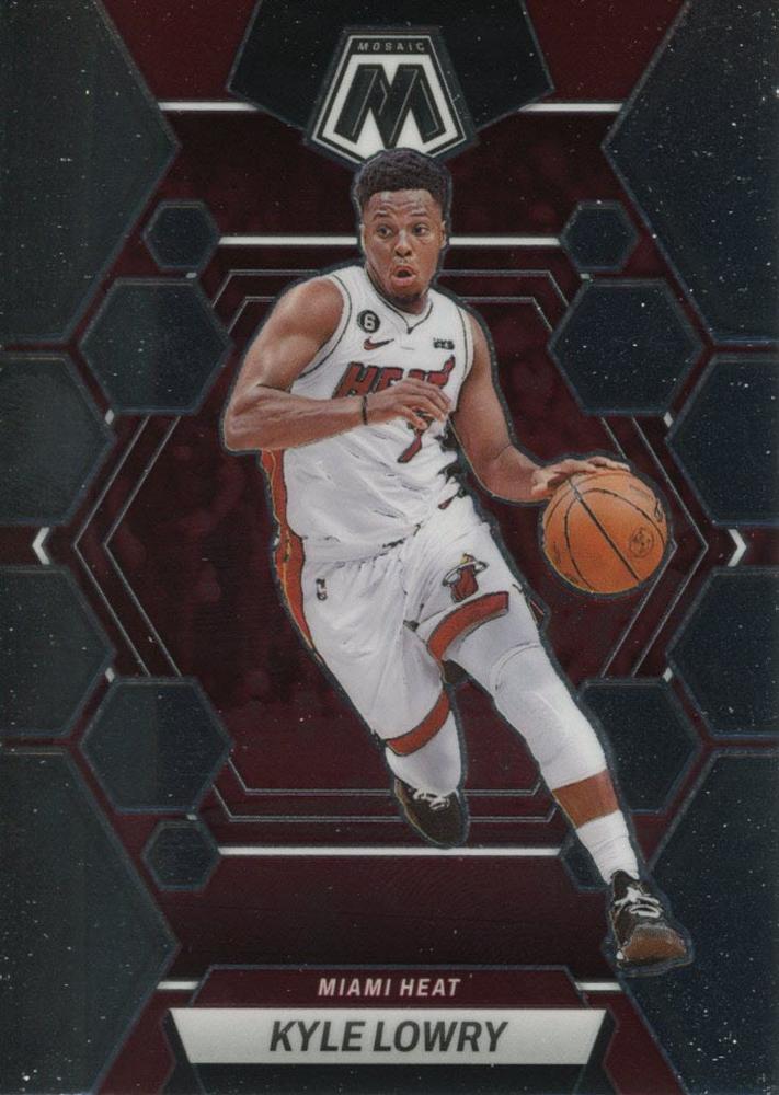 #166 Kyle Lowry - Miami Heat - 2022-23 Panini Mosaic Basketball