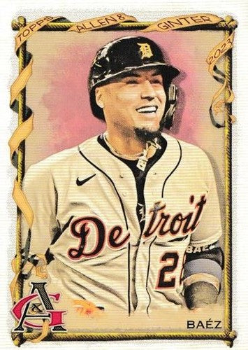 #166 Javier Baez - Detroit Tigers - 2023 Topps Allen & Ginter Baseball