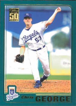 #T166 Chris George - Kansas City Royals - 2001 Topps Traded & Rookies Baseball