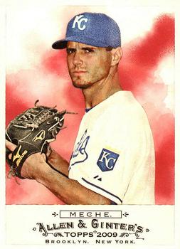 #166 Gil Meche - Kansas City Royals - 2009 Topps Allen & Ginter Baseball