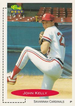 #166 John Kelly - Savannah Cardinals - 1991 Classic Best Baseball
