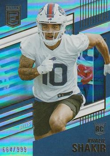 #166 Khalil Shakir - Buffalo Bills - 2022 Donruss Elite Football