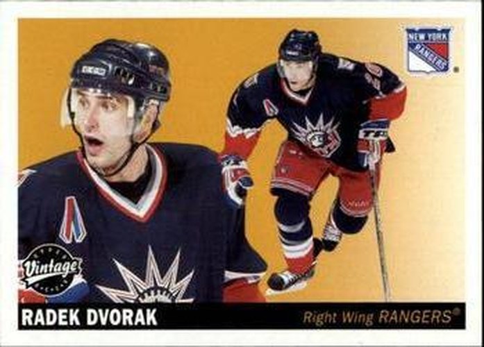 #166 Radek Dvorak - New York Rangers - 2002-03 Upper Deck Vintage Hockey