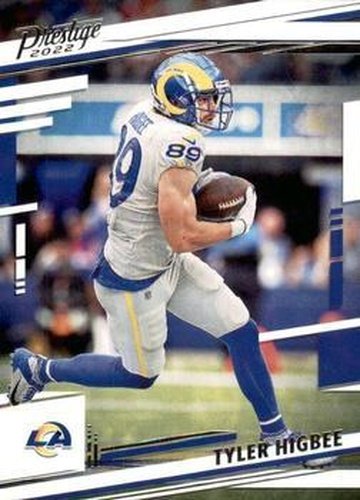 #166 Tyler Higbee - Los Angeles Rams - 2022 Panini Prestige Football