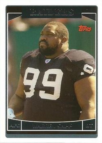 #166 Warren Sapp - Oakland Raiders - 2006 Topps Football