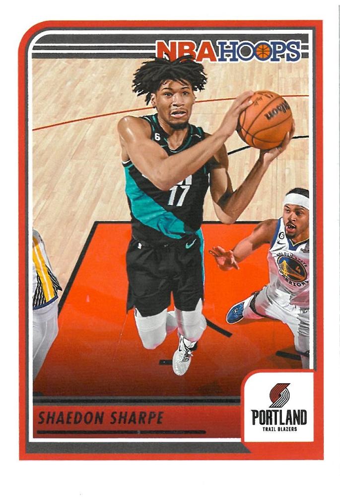 #166 Shaedon Sharpe - Portland Trail Blazers - 2023-24 Hoops Basketball