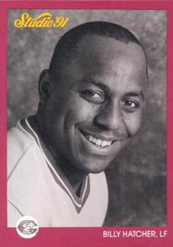 #166 Billy Hatcher - Cincinnati Reds - 1991 Studio Baseball
