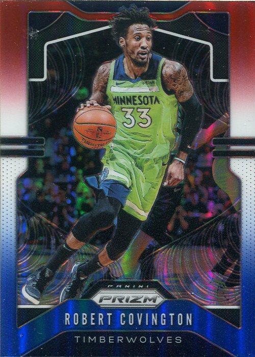 #166 Robert Covington - Minnesota Timberwolves - 2019-20 Panini Prizm - Prizms Red White and Blue Basketball