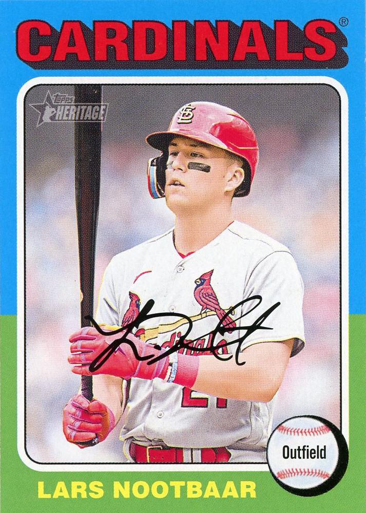 #166 Lars Nootbaar - St. Louis Cardinals - 2024 Topps Heritage Baseball