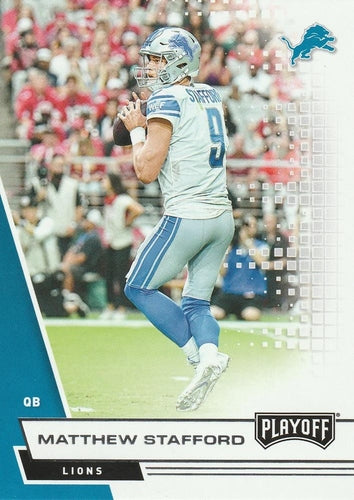 #167 Matthew Stafford - Detroit Lions - 2020 Panini Playoff Football