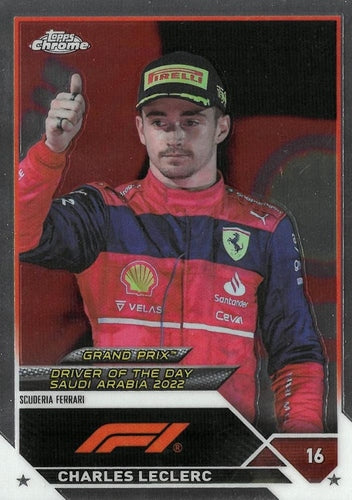 #167 Charles Leclerc - Scuderia Ferrari - 2023 Topps Chrome Formula 1 Racing