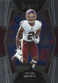 #167 Dyami Brown - Washington Football Team - 2021 Panini Select - Black and Gold Prizm Die Cut Football