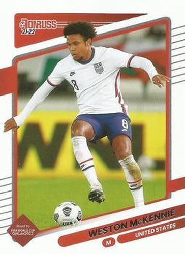 #167 Weston McKennie - USA - 2021-22 Donruss Road to FIFA World Cup Qatar 2022 Soccer