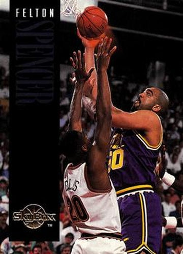 #167 Felton Spencer - Utah Jazz - 1994-95 SkyBox Premium Basketball
