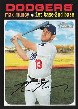 #167 Max Muncy - Los Angeles Dodgers - 2020 Topps Heritage Baseball