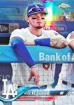 #167b Alex Verdugo - Los Angeles Dodgers - 2018 Topps Chrome Baseball