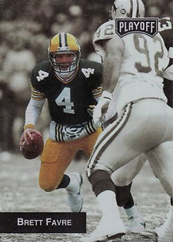 #168 Brett Favre - Green Bay Packers - 1993 Playoff Football