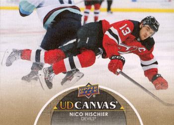 #C168 Nico Hischier - New Jersey Devils - 2021-22 Upper Deck - UD Canvas Hockey