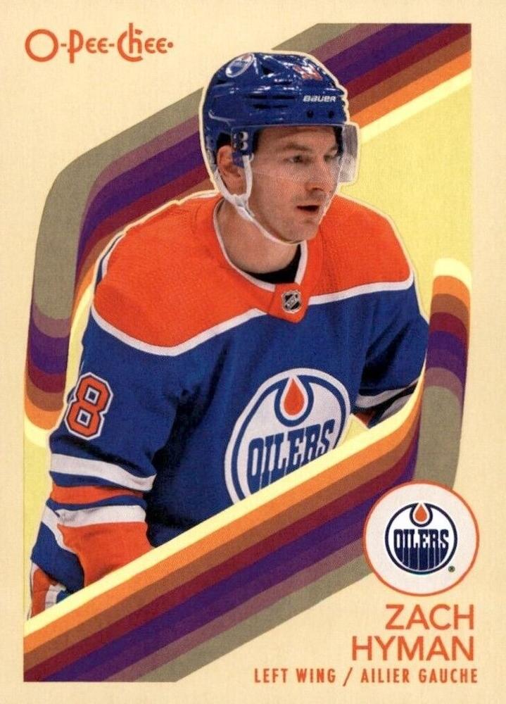 #168 Zach Hyman - Edmonton Oilers - 2023-24 O-Pee-Chee - Retro Hockey
