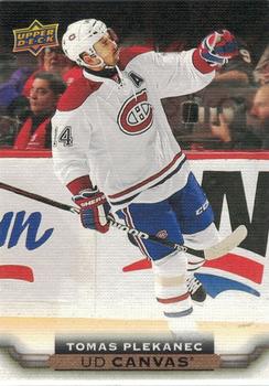 #C168 Tomas Plekanec - Montreal Canadiens - 2015-16 Upper Deck - UD Canvas Hockey