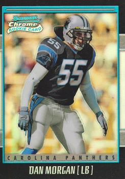 #168 Dan Morgan - Carolina Panthers - 2001 Bowman Chrome Football