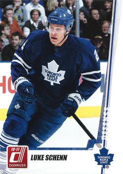 #168 Luke Schenn - Toronto Maple Leafs - 2010-11 Donruss Hockey