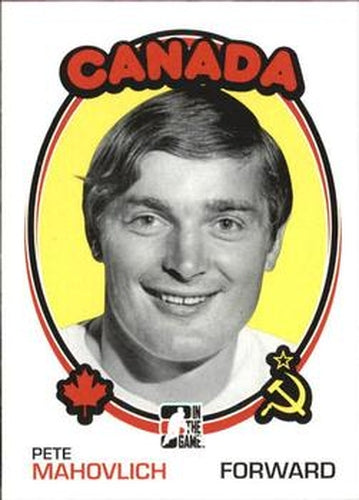 #168 Pete Mahovlich - Canada - 2009-10 In The Game 1972 The Year In Hockey
