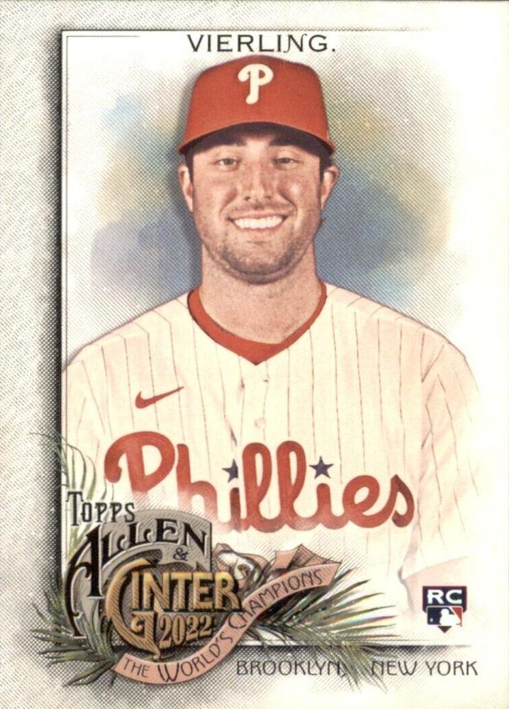 #168 Matt Vierling - Philadelphia Phillies - 2022 Topps Allen & Ginter Baseball