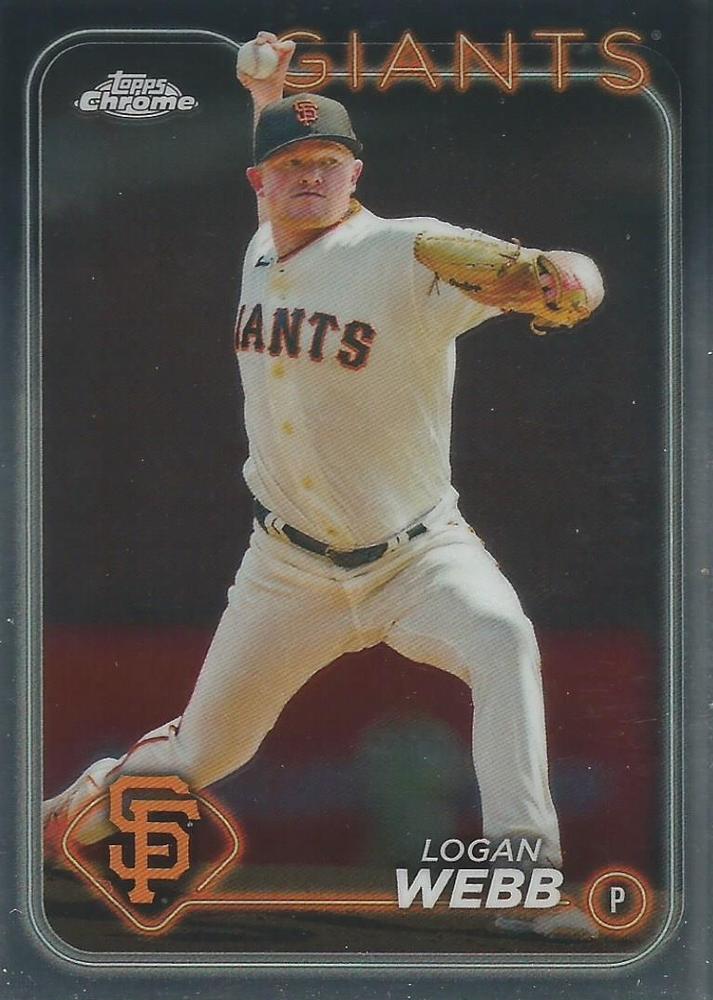 #168 Logan Webb - San Francisco Giants - 2024 Topps Chrome Baseball