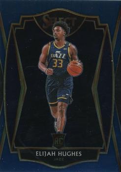 #168 Elijah Hughes - Utah Jazz - 2020-21 Panini Select - Blue Basketball