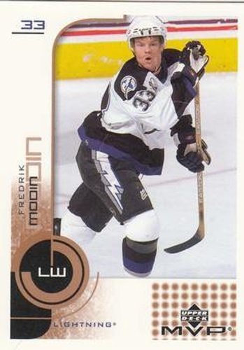 #168 Fredrik Modin - Tampa Bay Lightning - 2002-03 Upper Deck MVP Hockey