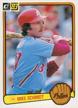#168 Mike Schmidt - Philadelphia Phillies - 1983 Donruss Baseball